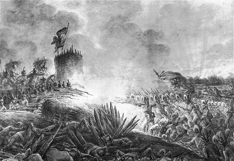 The Battle of Praga by Aleksander Orlowski